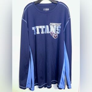 Tennessee Titans Long Sleeve Team Tee - Navy & Light Blue